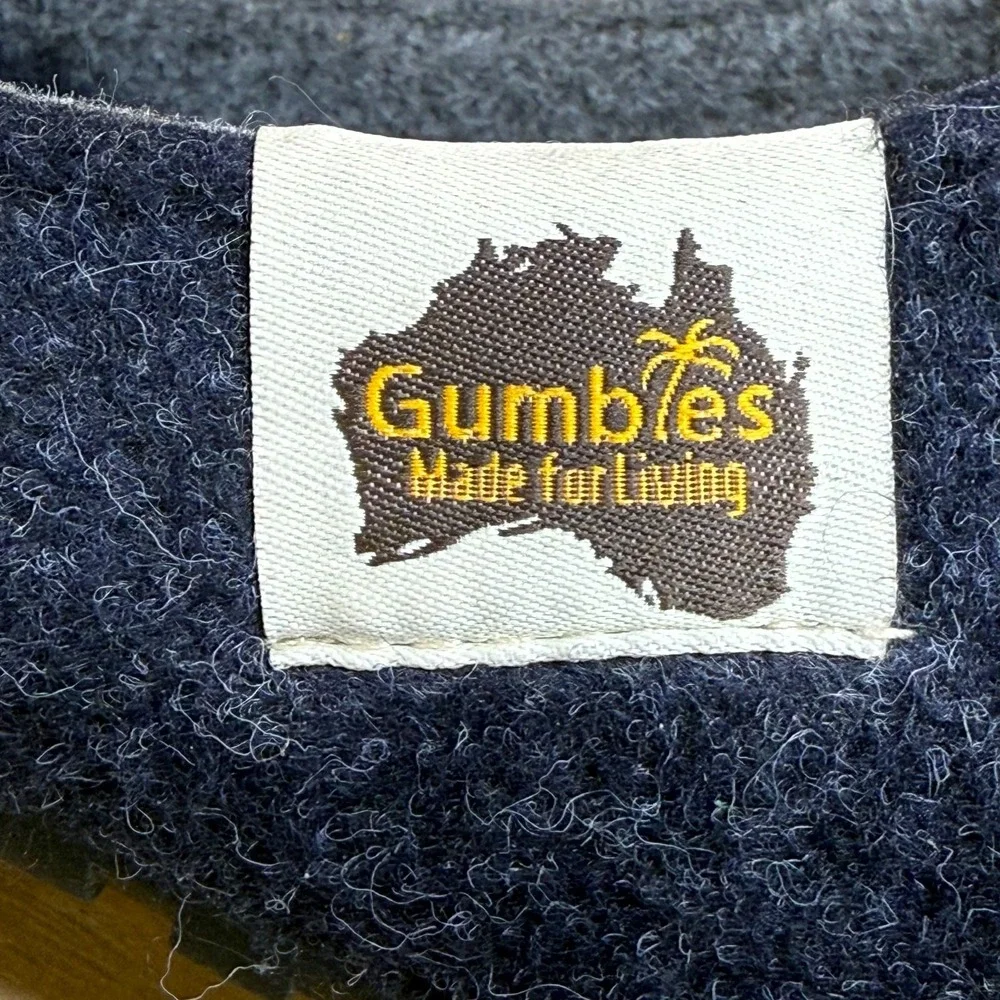 Gumbies Outback Slippers Mens 8 EU 41 Navy Blue Comfort Slip On
